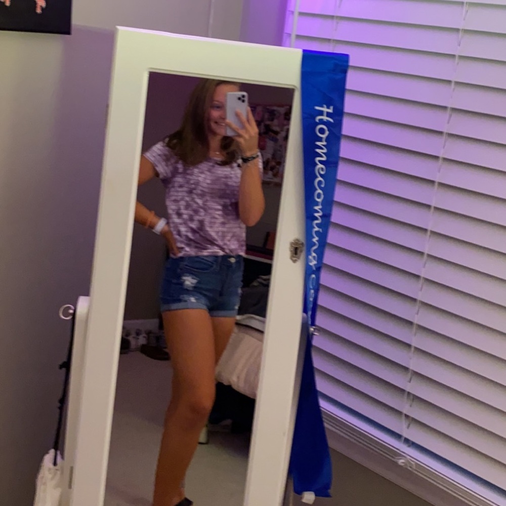 AEO Soft and Sexy tie dye stripe t shirt